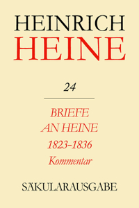 Briefe an Heine 1823-1836: Kommentar