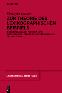 Zur Theorie Des Lexikographischen Beispiels