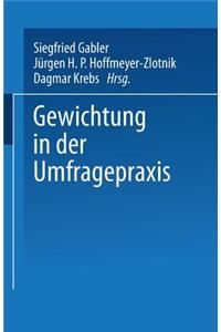 Gewichtung in Der Umfragepraxis