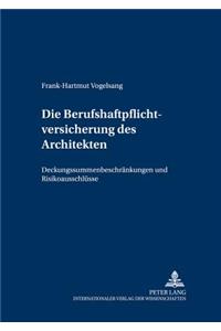 Die Berufshaftpflichtversicherung Des Architekten