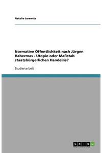 Normative Öffentlichkeit nach Jürgen Habermas - Utopie oder Maßstab staatsbürgerlichen Handelns?