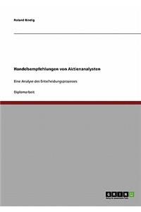 Handelsempfehlungen von Aktienanalysten
