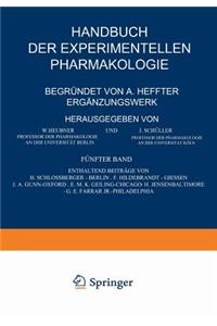 Handbuch der Experimentellen Pharmakologie — Ergänzungswerk