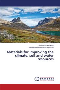 Materials for improving the climate, soil and water resources