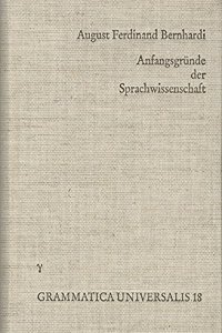 Anfangsgrunde Der Sprachwissenschaft