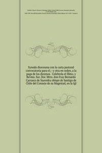Synodo diocesana con la carta pastoral convocatoria para el