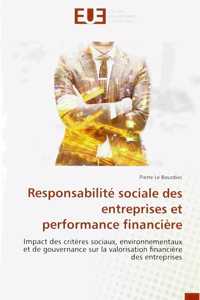 Responsabilité sociale des entreprises et performance financière