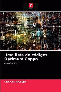 Uma lista de códigos Optimum Goppa