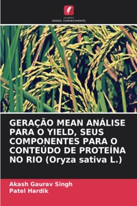 GERAÇÃO MEAN ANÁLISE PARA O YIELD, SEUS COMPONENTES PARA O CONTEÚDO DE PROTEÍNA NO RIO (Oryza sativa L.)