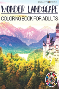 Creative Design Wonder Landscape Coloring Book for Adults