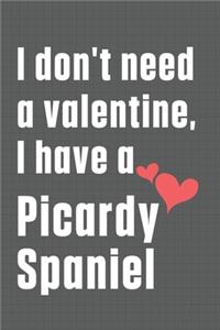 I don't need a valentine, I have a Picardy Spaniel