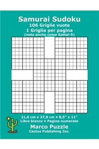Samurai Sudoku - 106 Griglie vuote