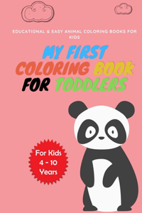 My First Coloring Book For Toddlers
