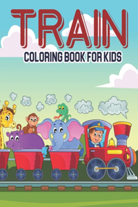 Train Coloring Book For Kids