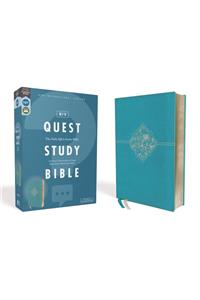 Niv, Quest Study Bible, Leathersoft, Blue, Comfort Print