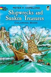 Shipwrecks and Sunken Treasures Coloring Book