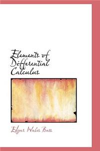 Elements of Differential Calculus