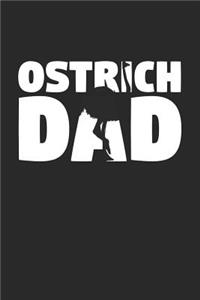 Ostrich Notebook 'Ostrich Dad' - Ostrich Diary - Father's Day Gift for Animal Lover - Mens Writing Journal