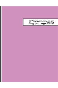 Day per page planner 2020