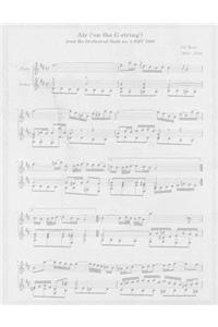 Air ('on the G String') from the Orchestral Suite No. 3 Bmv 1068 J.S. Bach