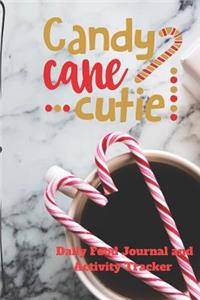 Candy Cane Cutie Daily Food Journal and Activity Tracker