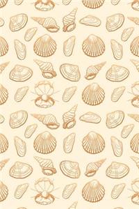 Sea Shells: 6x9 Lined Writing Notebook Journal, 120 Pages