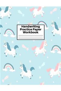 Handwriting Practice Paper Workbook