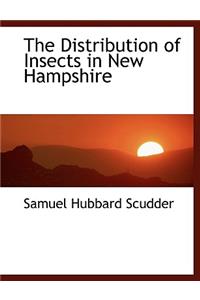 The Distribution of Insects in New Hampshire