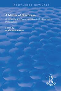 A Matter of Discourse