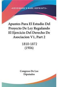 Apuntes Para El Estudio del Proyecto de Ley Regulando El Ejercicio del Derecho de Asociacion V1, Part 2