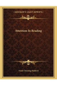 Attention in Reading