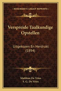 Verspreide Taalkundige Opstellen