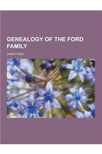 Genealogy of the Ford Family