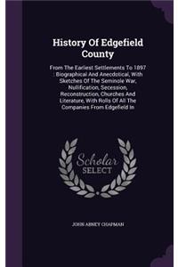 History Of Edgefield County