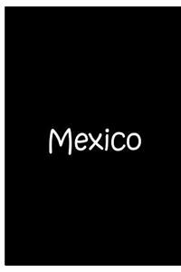 Mexico - Black Personalized Journal / Notebook / Soft Matte Cover