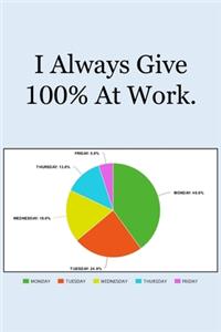 I Always Give 100% At Work.