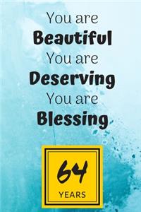 64th Birthday Journal