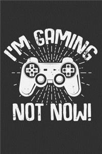 I'm Gaming Not Now!