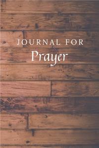 Journal For Prayer