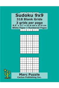 Sudoku 9x9 - 318 Blank Grids