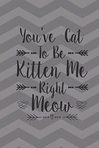 You've Cat To Be Kitten Me Right Meow