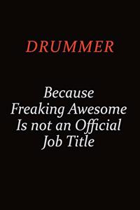 Drummer Because Freaking Awesome Is Not An Official job Title
