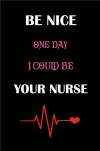Be nice one day I could be your nurse