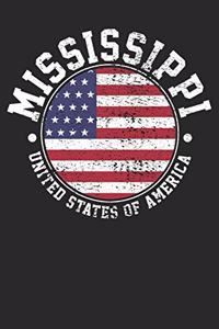 Notebook: Mississippi Dot Grid 6x9 120 Pages