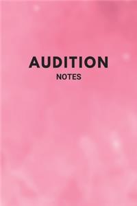 Audition Notes