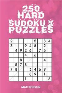 250 Hard Sudoku X 9x9 Puzzles