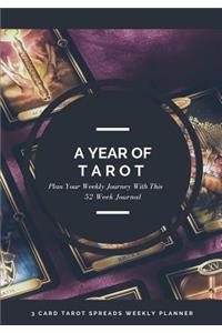 A Year Of Tarot - 3 Card Tarot Spreads Weekly Planner