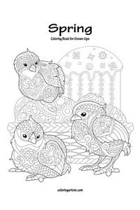 Spring Coloring Book for Grown-Ups 1