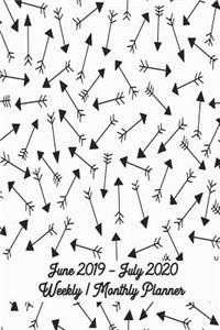 June 2019 - July 2020 Weekly / Monthly Planner