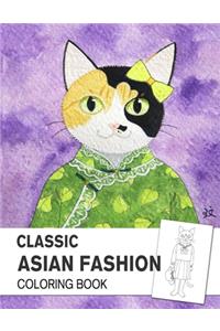 Classic Asian Fashion Coloring book